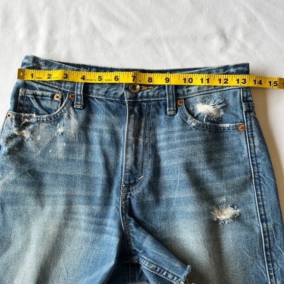 Abercrombie and Fitch High Rise Girlfriend Cut-Off Jean Shorts sz 25 - Picture 6 of 11
